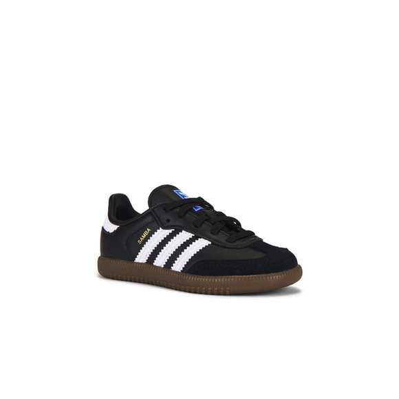 Adidas Toddler Samba Sneaker in Black, White, Gum - Picture 1 of 2